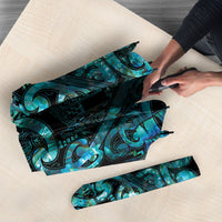 Maori Language Week Umbrella Kia Mau Ki To Ukaipo Paua Shell Color LT14 - Polynesian Pride