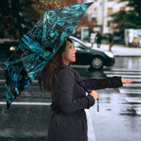 Maori Language Week Umbrella Kia Mau Ki To Ukaipo Paua Shell Color LT14 - Polynesian Pride