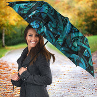 Maori Language Week Umbrella Kia Mau Ki To Ukaipo Paua Shell Color LT14 - Polynesian Pride