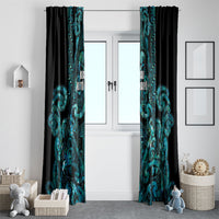 Maori Language Week Window Curtain Kia Mau Ki To Ukaipo Paua Shell Color LT14 - Polynesian Pride