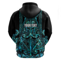 Maori Language Week Personalised Zip Hoodie Kia Mau Ki To Ukaipo Paua Shell Color LT14 - Polynesian Pride