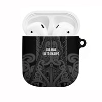 Maori Language Week AirPods Case Kia Mau Ki To Ukaipo Grey Color