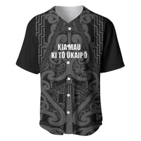 Maori Language Week Personalised Baseball Jersey Kia Mau Ki To Ukaipo Grey Color LT14 Grey - Polynesian Pride