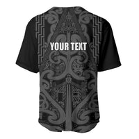 Maori Language Week Personalised Baseball Jersey Kia Mau Ki To Ukaipo Grey Color LT14 - Polynesian Pride
