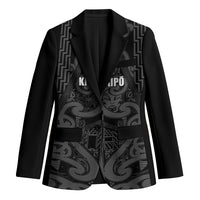 Maori Language Week Personalised Blazer Kia Mau Ki To Ukaipo Grey Color LT14 Unisex Grey - Polynesian Pride