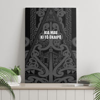 Maori Language Week Canvas Wall Art Kia Mau Ki To Ukaipo Grey Color LT14 - Polynesian Pride