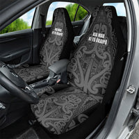 Maori Language Week Car Seat Cover Kia Mau Ki To Ukaipo Grey Color