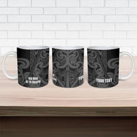 Maori Language Week Personalised Ceramic Mug Kia Mau Ki To Ukaipo Grey Color