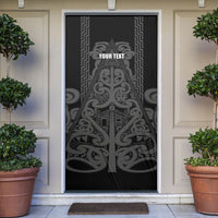 Maori Language Week Personalised Door Cover Kia Mau Ki To Ukaipo Grey Color