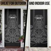 Maori Language Week Personalised Door Cover Kia Mau Ki To Ukaipo Grey Color