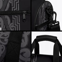 Maori Language Week Duffle Bag Kia Mau Ki To Ukaipo Grey Color