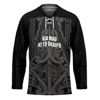 Maori Language Week Personalised Hockey Jersey Kia Mau Ki To Ukaipo Grey Color