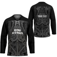 Maori Language Week Personalised Hockey Jersey Kia Mau Ki To Ukaipo Grey Color