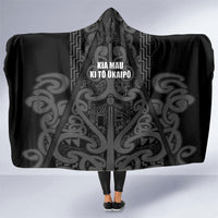 Maori Language Week Hooded Blanket Kia Mau Ki To Ukaipo Grey Color