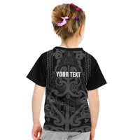 Maori Language Week Personalised Kid T Shirt Kia Mau Ki To Ukaipo Grey Color
