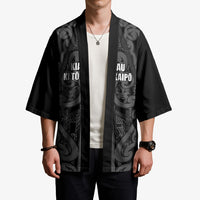 Maori Language Week Personalised Kimono Kia Mau Ki To Ukaipo Grey Color LT14 - Polynesian Pride