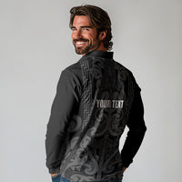 Maori Language Week Personalised Long Sleeve Polo Shirt Kia Mau Ki To Ukaipo Grey Color LT14 - Polynesian Pride