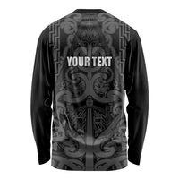 Maori Language Week Personalised Long Sleeve Shirt Kia Mau Ki To Ukaipo Grey Color LT14 - Polynesian Pride