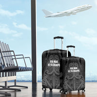 Maori Language Week Luggage Cover Kia Mau Ki To Ukaipo Grey Color