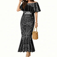 Maori Language Week Personalised Mermaid Dress Kia Mau Ki To Ukaipo Grey Color