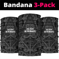 Maori Language Week Neck Gaiter Kia Mau Ki To Ukaipo Grey Color LT14 package One Size: 25*50cm Grey - Polynesian Pride