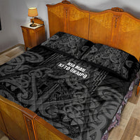 Maori Language Week Quilt Bed Set Kia Mau Ki To Ukaipo Grey Color LT14 - Polynesian Pride