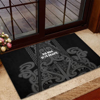 Maori Language Week Rubber Doormat Kia Mau Ki To Ukaipo Grey Color LT14 - Polynesian Pride