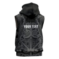 Maori Language Week Personalised Sleeveless Hoodie Kia Mau Ki To Ukaipo Grey Color