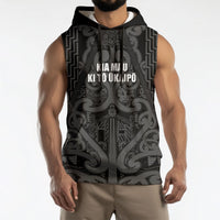 Maori Language Week Personalised Sleeveless Hoodie Kia Mau Ki To Ukaipo Grey Color