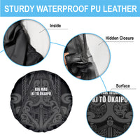 Maori Language Week Spare Tire Cover Kia Mau Ki To Ukaipo Grey Color LT14 - Polynesian Pride