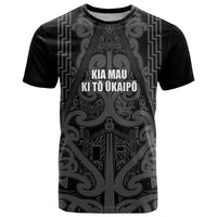 Maori Language Week Personalised T Shirt Kia Mau Ki To Ukaipo Grey Color