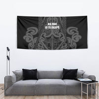 Maori Language Week Tapestry Kia Mau Ki To Ukaipo Grey Color LT14 - Polynesian Pride