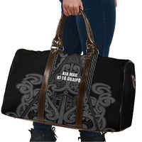 Maori Language Week Travel Bag Kia Mau Ki To Ukaipo Grey Color