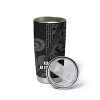 Maori Language Week Personalised Tumbler Cup Kia Mau Ki To Ukaipo Grey Color