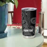 Maori Language Week Personalised Tumbler Cup Kia Mau Ki To Ukaipo Grey Color