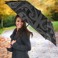 Maori Language Week Umbrella Kia Mau Ki To Ukaipo Grey Color