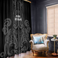 Maori Language Week Window Curtain Kia Mau Ki To Ukaipo Grey Color