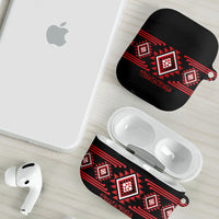 Aotearoa Atua Tumatauenga AirPods Case Maori God Of War Taniko Motifs LT14 - Polynesian Pride
