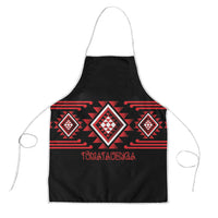 Aotearoa Atua Tumatauenga Apron Maori God Of War Taniko Motifs LT14 Red - Polynesian Pride