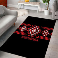 Aotearoa Atua Tumatauenga Area Rug Maori God Of War Taniko Motifs LT14 - Polynesian Pride