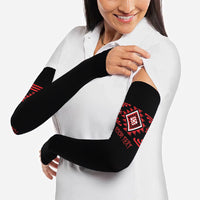 Aotearoa Atua Tumatauenga Personalised Arm Sleeves Maori God Of War Taniko Motifs LT14 - Polynesian Pride