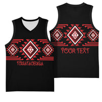 Aotearoa Atua Tumatauenga Personalised Basketball Jersey Maori God Of War Taniko Motifs LT14 - Polynesian Pride