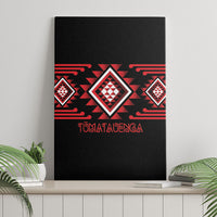 Aotearoa Atua Tumatauenga Canvas Wall Art Maori God Of War Taniko Motifs LT14 - Polynesian Pride