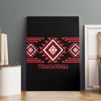 Aotearoa Atua Tumatauenga Canvas Wall Art Maori God Of War Taniko Motifs LT14 - Polynesian Pride