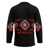 Aotearoa Atua Tumatauenga Personalised Hockey Jersey Maori God Of War Taniko Motifs LT14 - Polynesian Pride