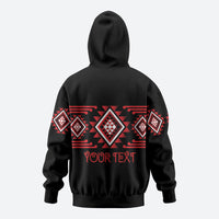 Aotearoa Atua Tumatauenga Personalised Hoodie Maori God Of War Taniko Motifs LT14 - Polynesian Pride