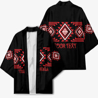 Aotearoa Atua Tumatauenga Personalised Kimono Maori God Of War Taniko Motifs LT14 - Polynesian Pride