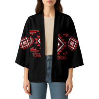 Aotearoa Atua Tumatauenga Personalised Kimono Maori God Of War Taniko Motifs LT14 - Polynesian Pride