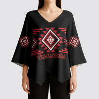 Aotearoa Atua Tumatauenga Personalised Kimono Sleeve Blouse Maori God Of War Taniko Motifs LT14 - Polynesian Pride