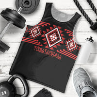 Aotearoa Atua Tumatauenga Personalised Men Tank Top Maori God Of War Taniko Motifs LT14 - Polynesian Pride